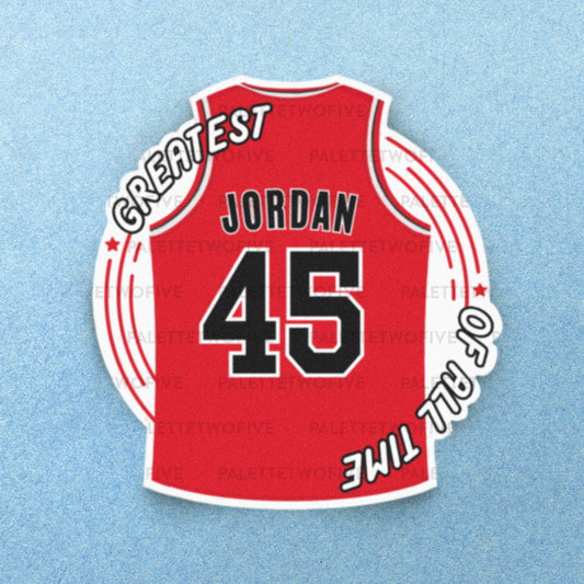 Great of All Time Jordan Sticker