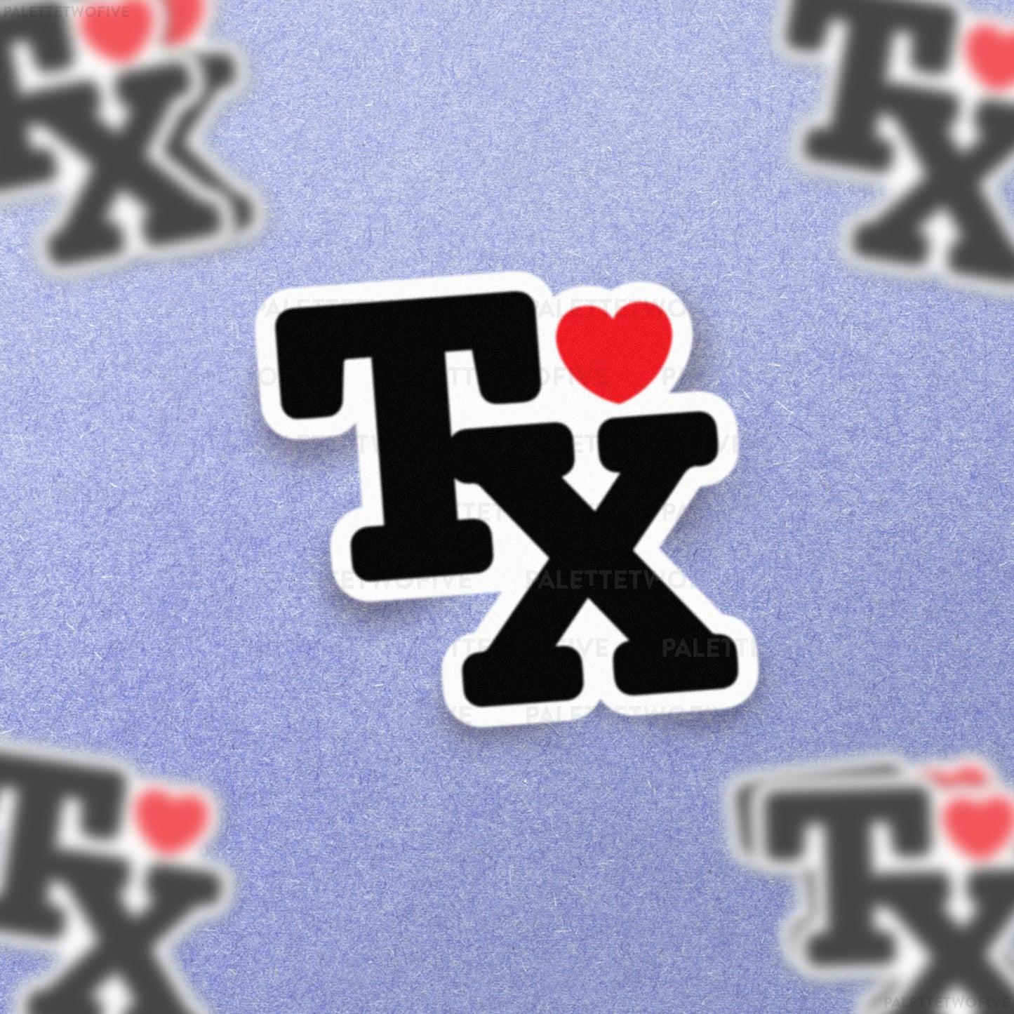 I Love TX Sticker