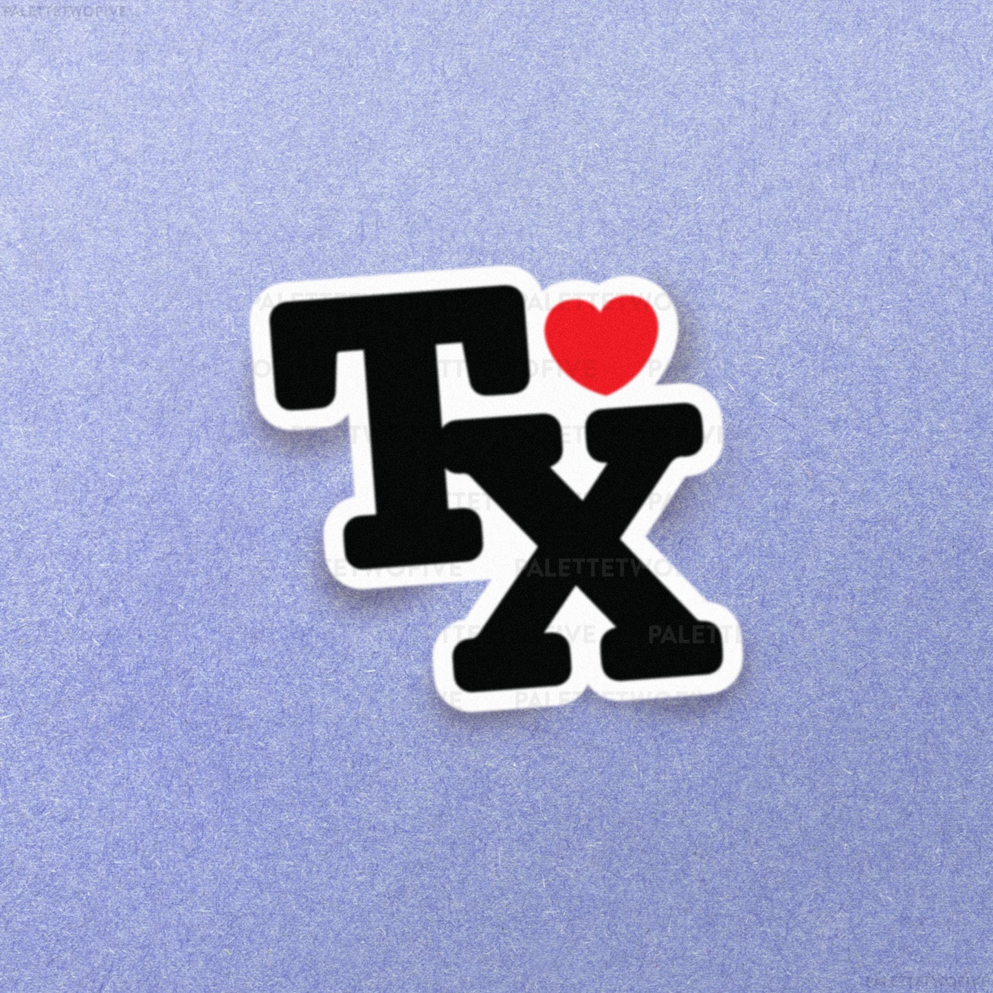 I Love TX Sticker