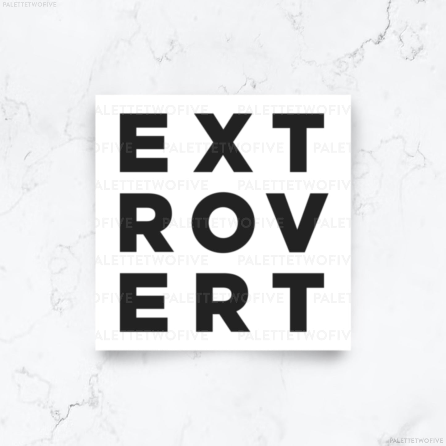 Extrovert Sticker