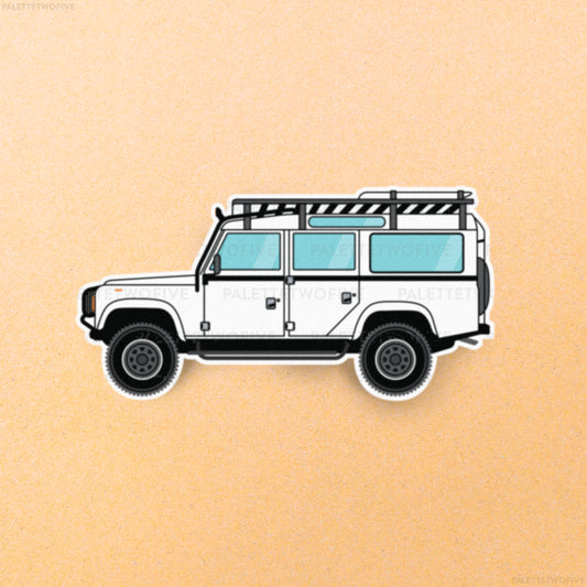 Overland Camper 4-Wheel Sticker