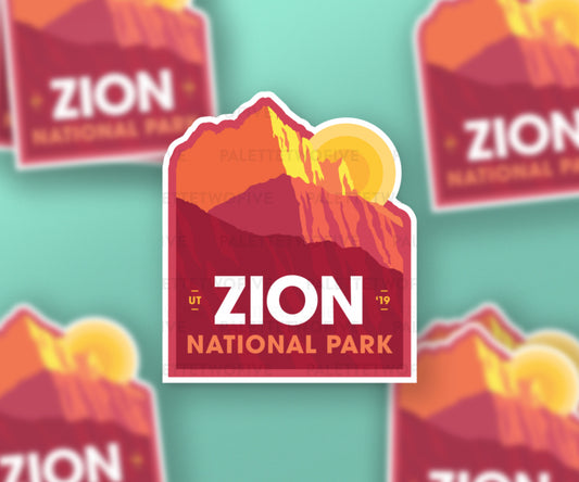 Zion National Park Sticker