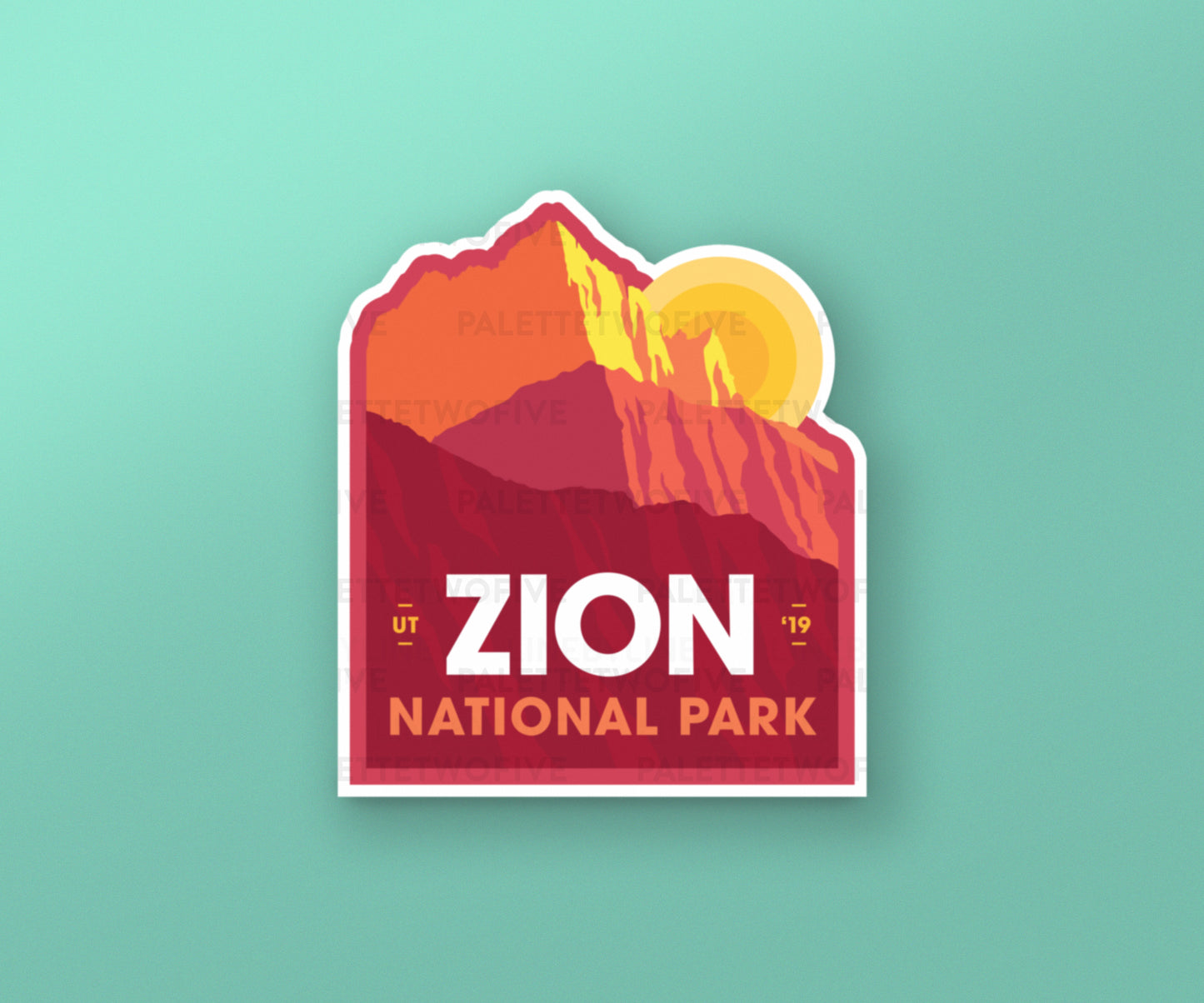 Zion National Park Sticker