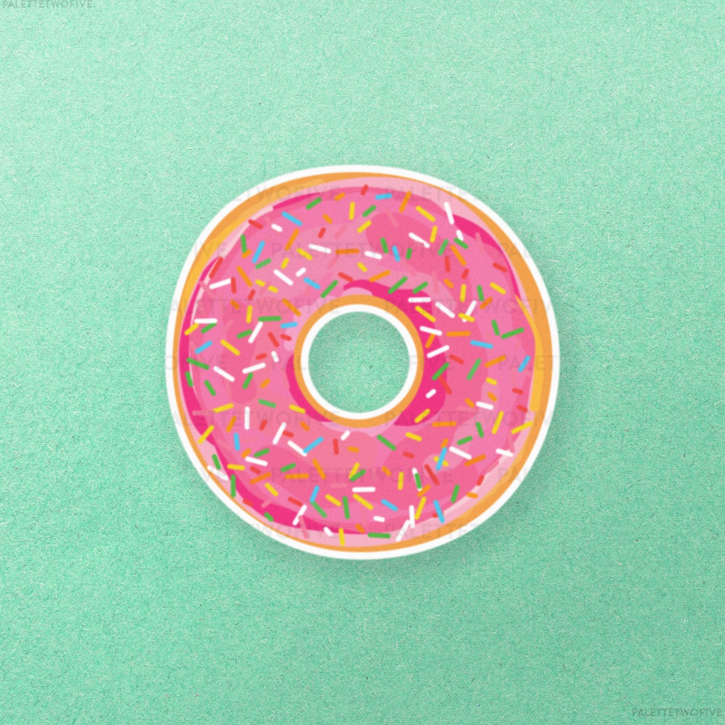 Sprinkle Donut Sticker - Sweet Strawberry