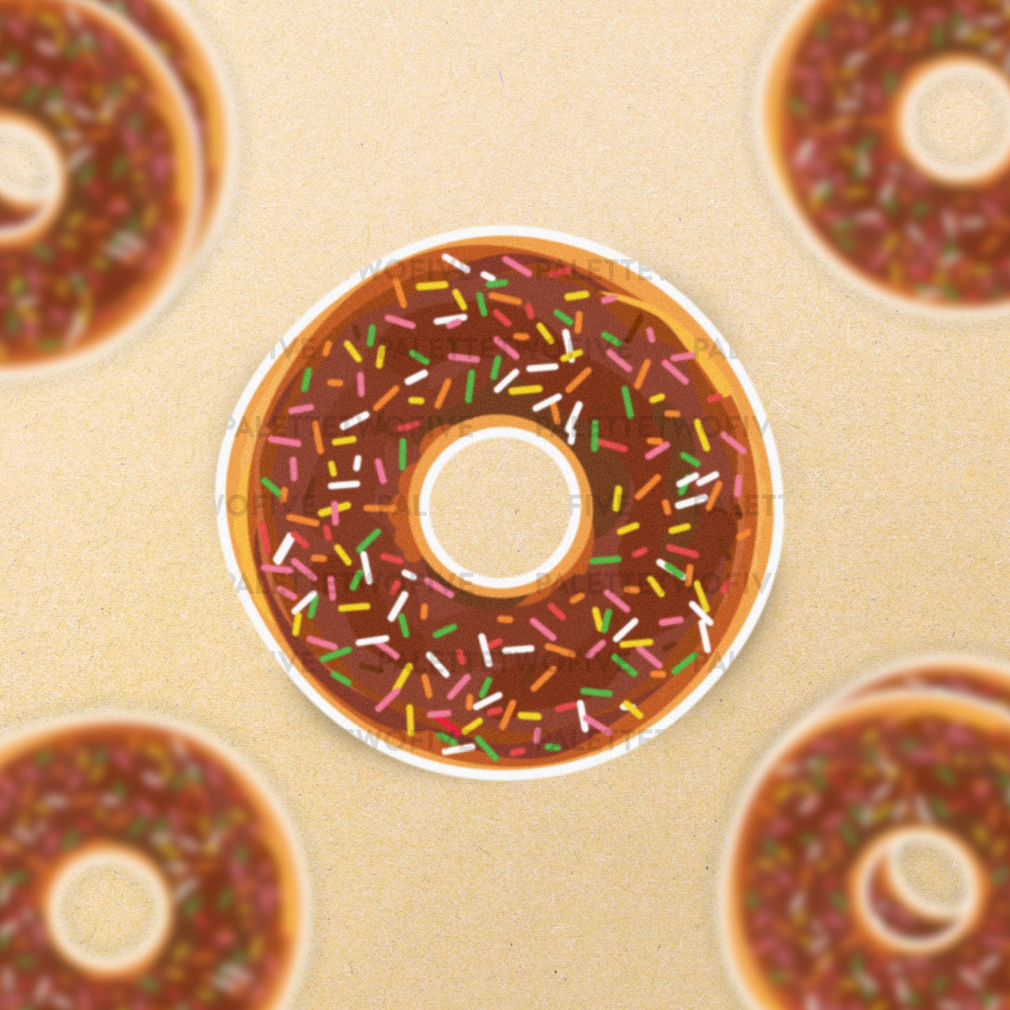 Chocolate Bliss Sprinkle Donut Sticker