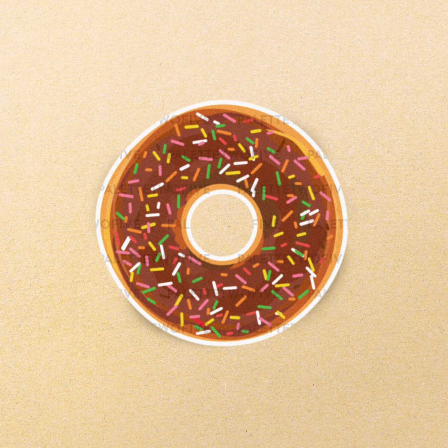 Chocolate Bliss Sprinkle Donut Sticker