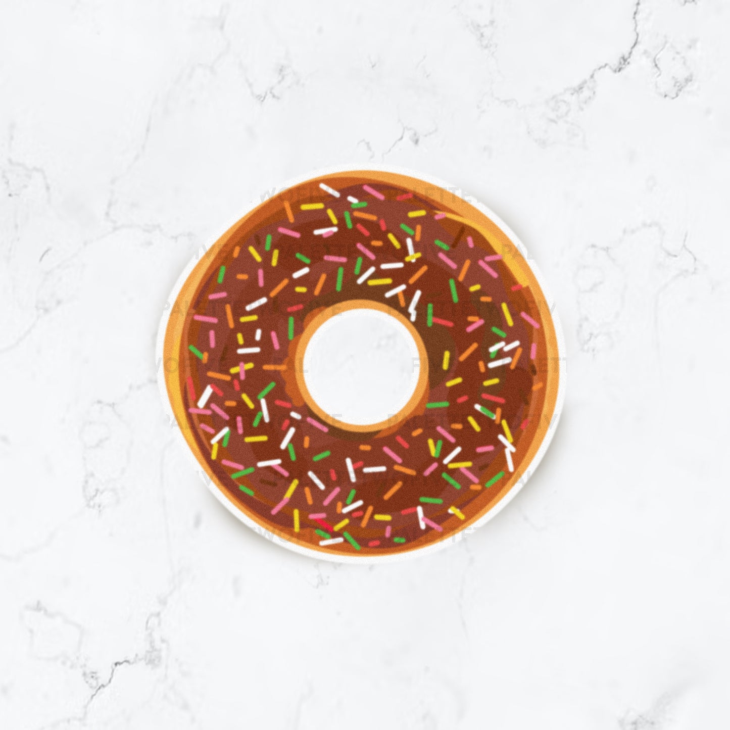 Chocolate Bliss Sprinkle Donut Sticker