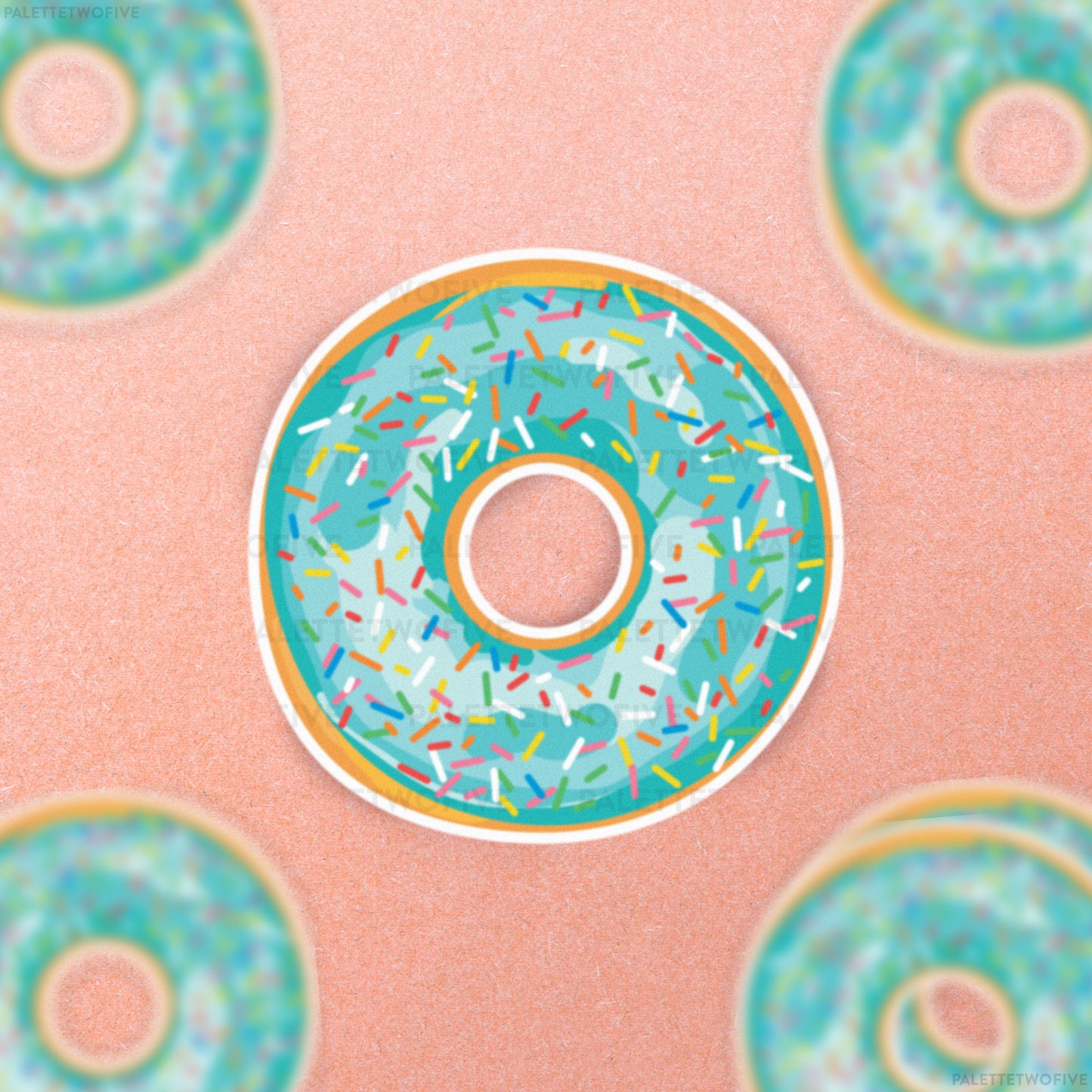 Blueberry Bliss Sprinkle Donut Sticker