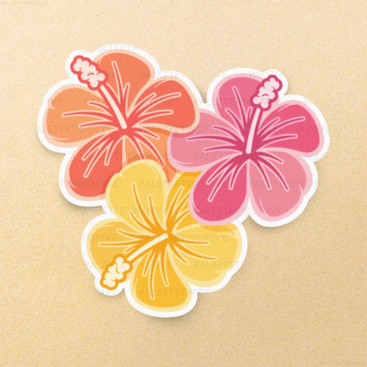 Hibiscus Flower Sticker