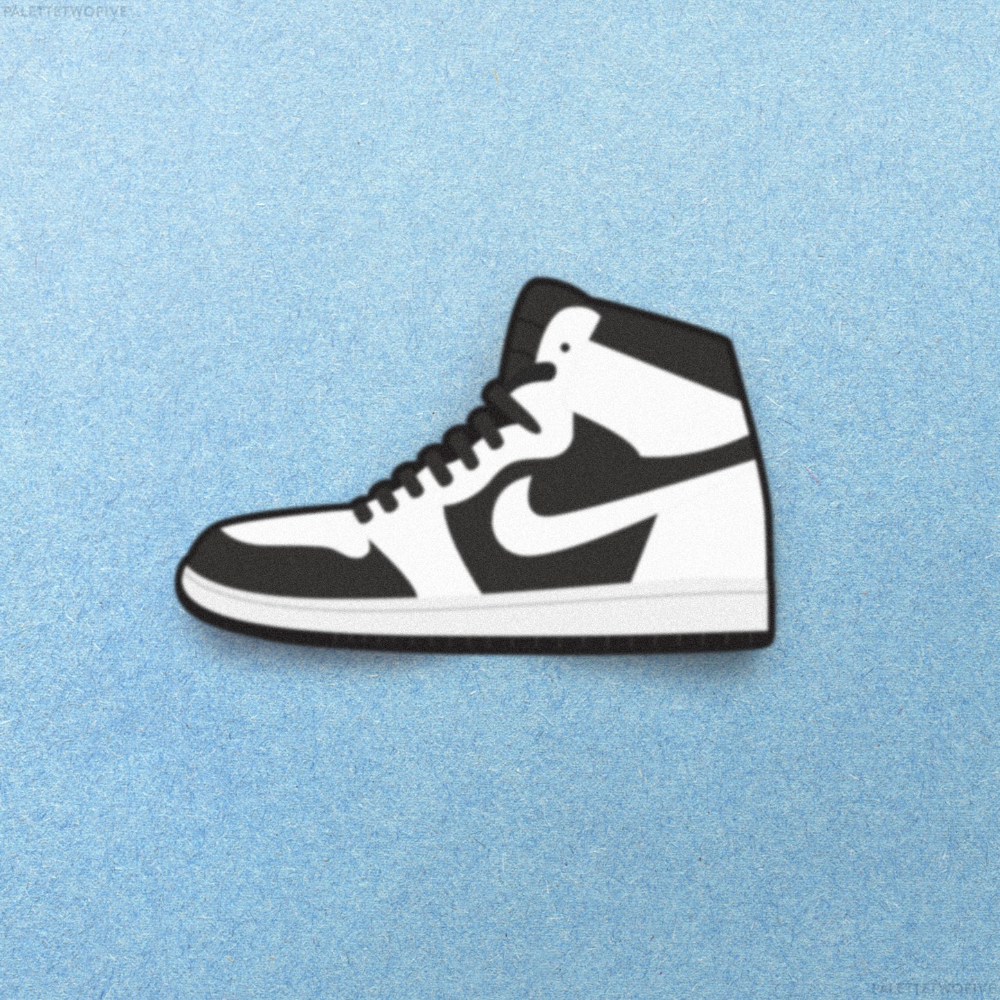 Black and White Sneakers Sticker