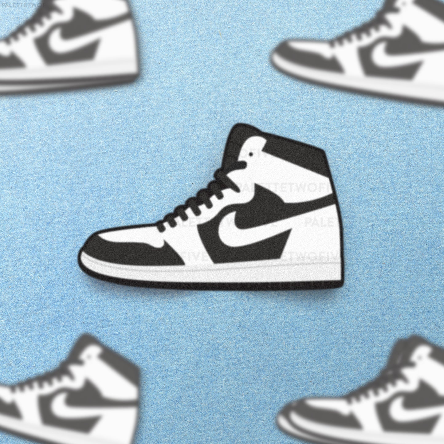 Black and White Sneakers Sticker