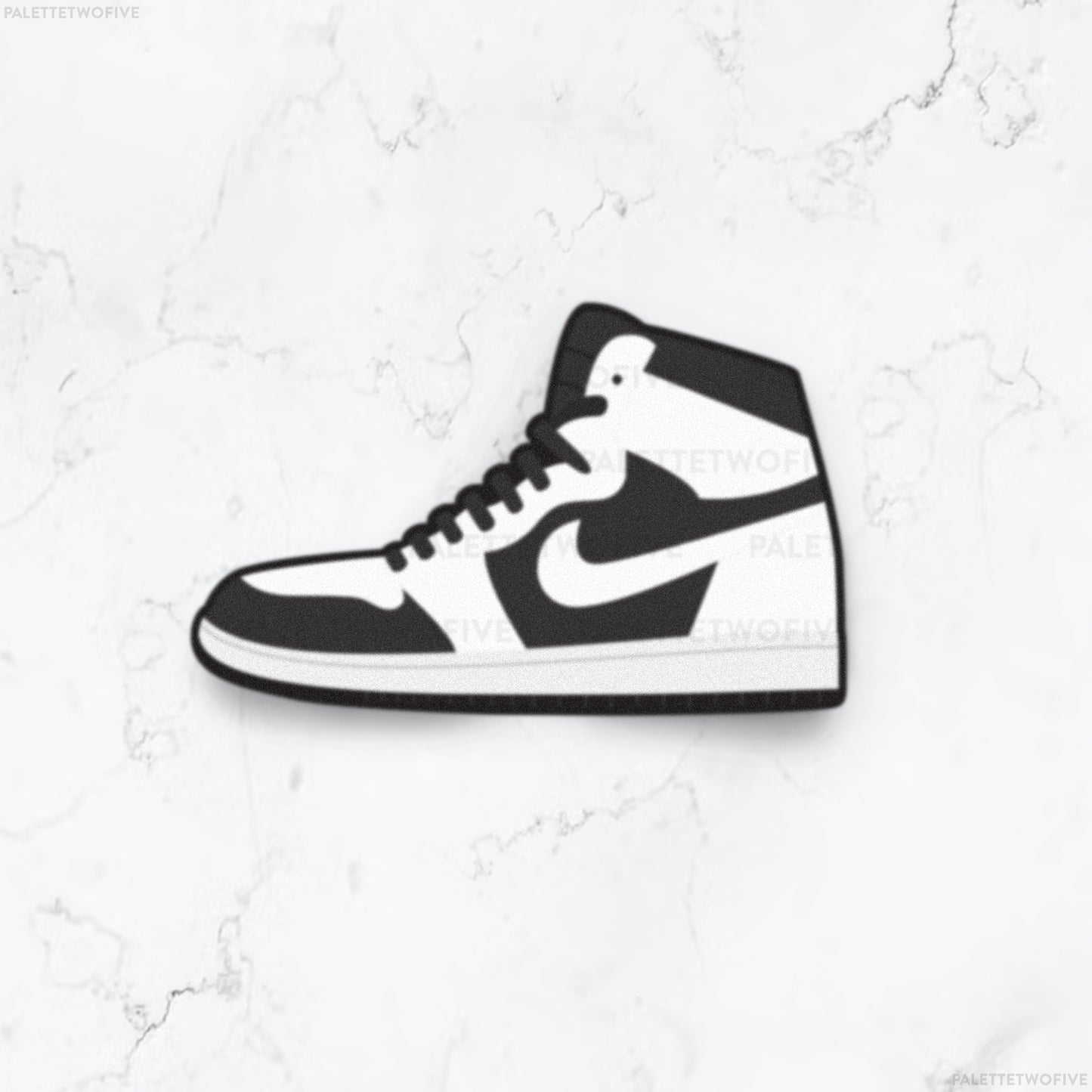 Black and White Sneakers Sticker