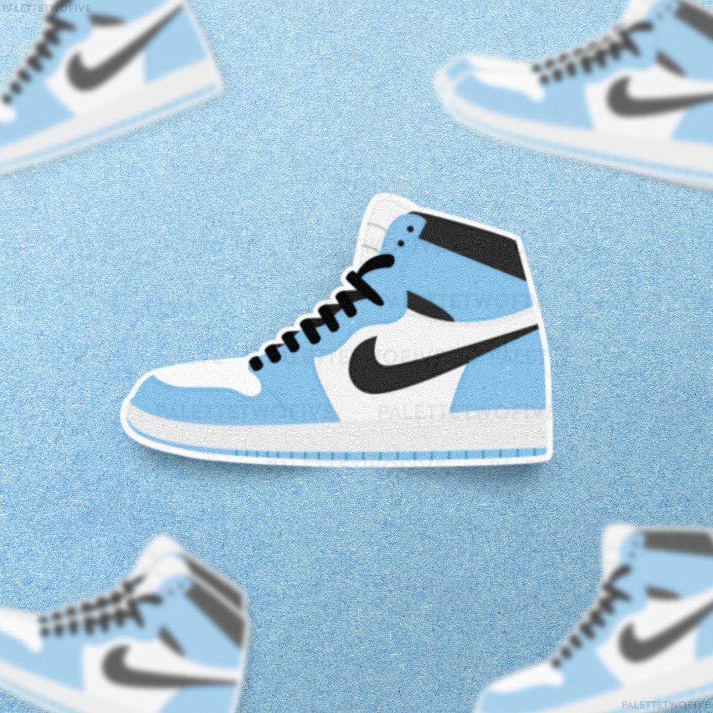 Light Blue Sneakers Sticker