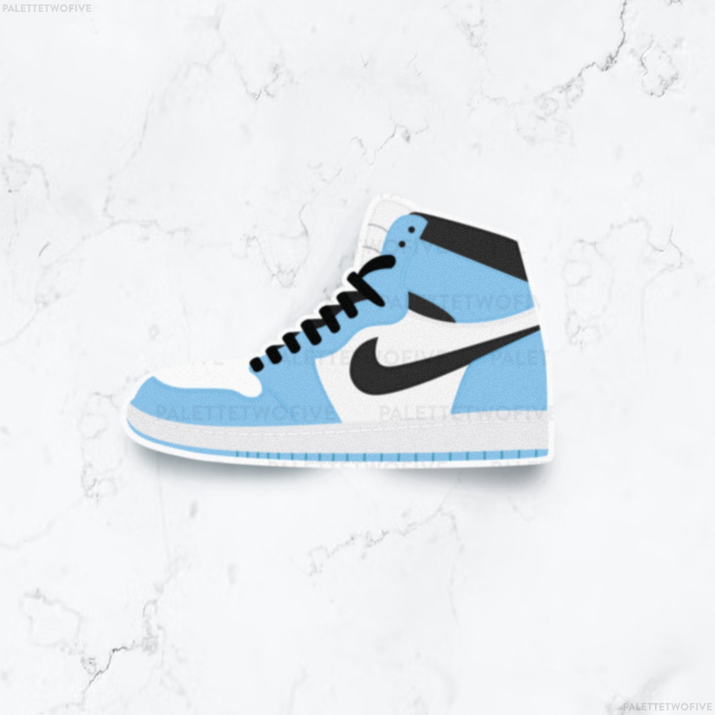 Light Blue Sneakers Sticker