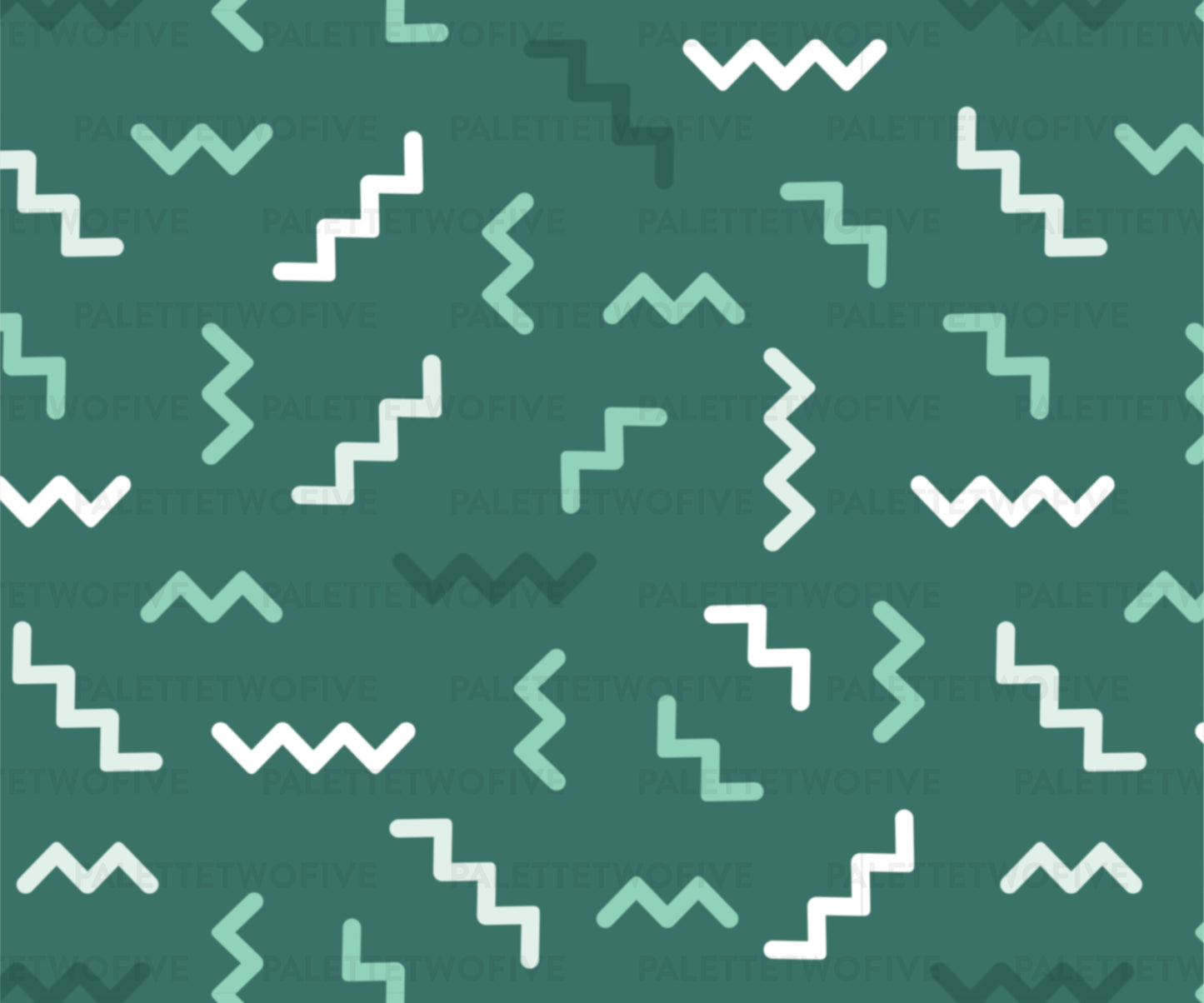 Memphis Pattern - Emerald