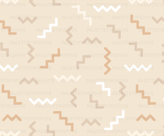 Memphis Pattern - Creamsicle